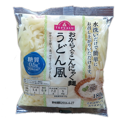 おから入りこんにゃく麺うどん風